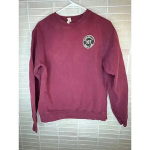 SM Double sided Independent Trading Co. Long Sleeve Shirt Maroon heavy cotton